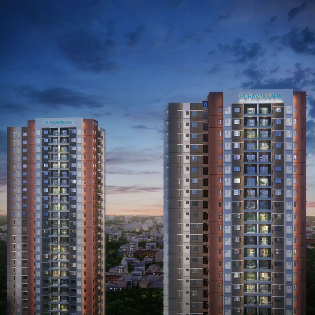 Luxury flats on Lalbagh Main Road - Purva Orient Grand